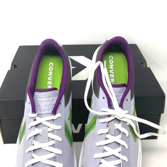 💖MEGA SALE💖Converse Pro Leather OX   Gravel Bold Wasabi Canvas Men’s  170758C - Picture 9 of 10